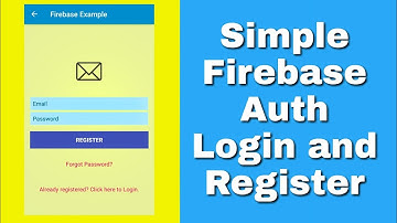 Firebase Auth Login/Register in Sketchware