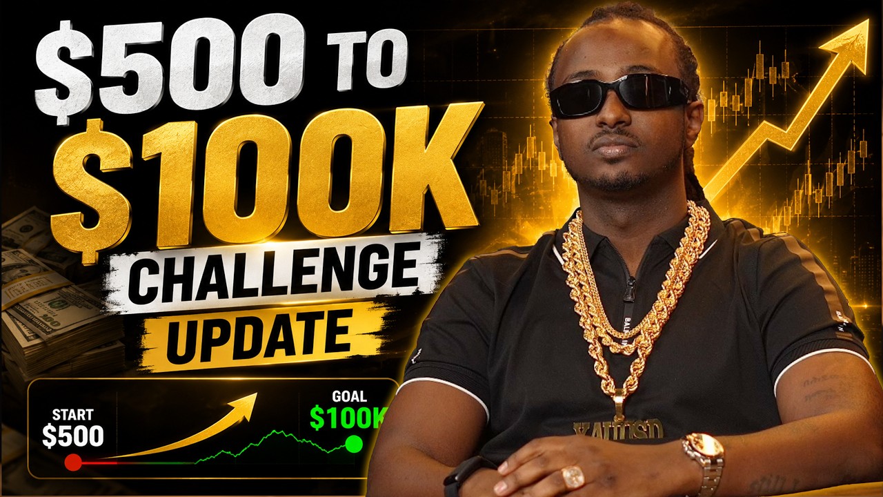 Video thumbnail: 500 dollars to 100k trading challenge update