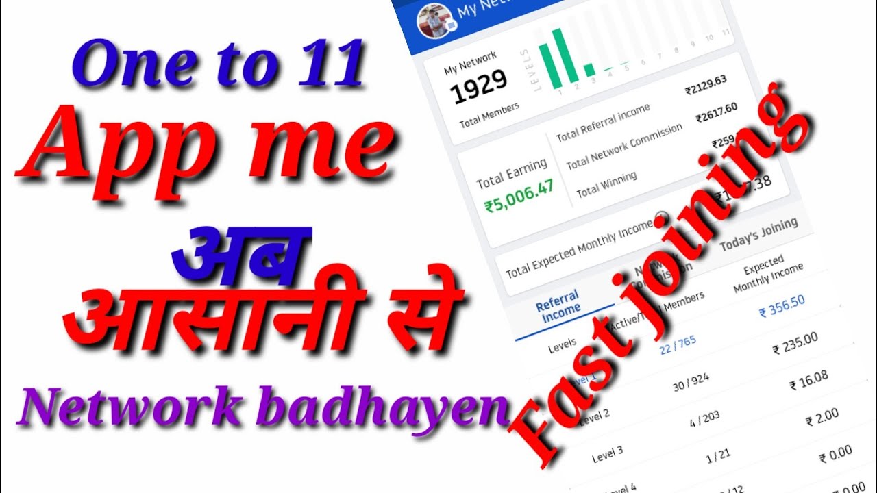 One to 11 app || One to 11 se paisa kaise kamayen how to earn money from one to 11