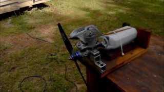 Evolution 40 Alpha RC engine running.