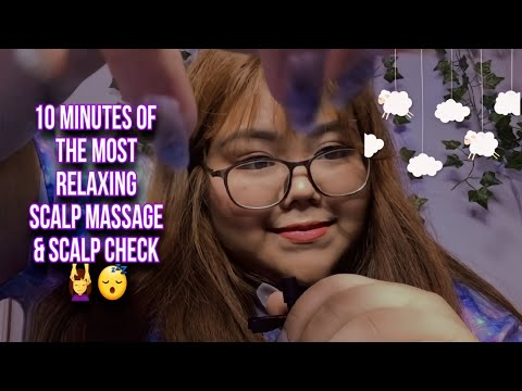 This Slow Scalp Massage will make you sleepy 😴💆‍♀️Relaxing Scalp check 🌙 Head Scratching
