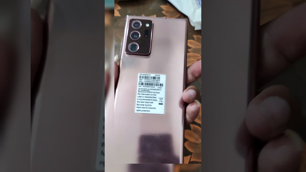 Samsung galaxy note 20 ultra 5g first impression and first look 