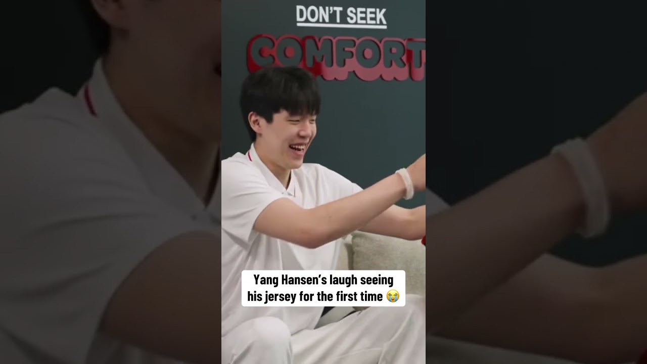 Yang Hansen has a Kawhi laugh 😭😂 