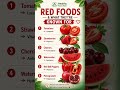 Which red food do you eat the most often? #healthyfood #nutrition #wellness #redfood #foodfacts