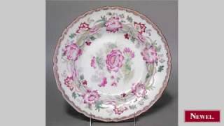 Antique Set of 4 English Victorian white porcelain plates
