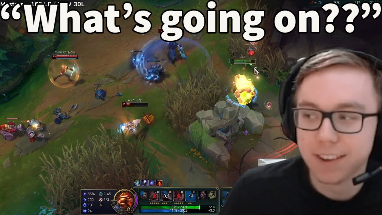 Babus Is Casually 1v3ing In Korean Solo Queue!!