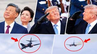 Trump JOLTED, Xi Unfazed: B-1 Bombers ROAR Over Leaders In Epic US Welcome | WATCH
