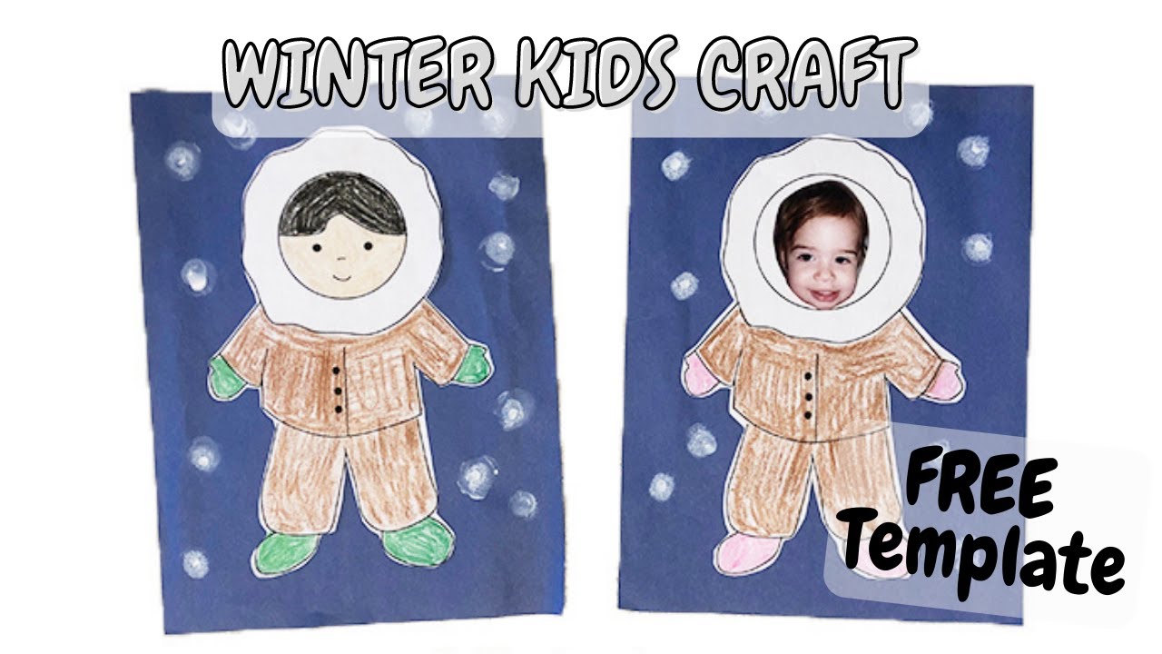 Winter Kids Craft (Free Printable) - Crafting Jeannie