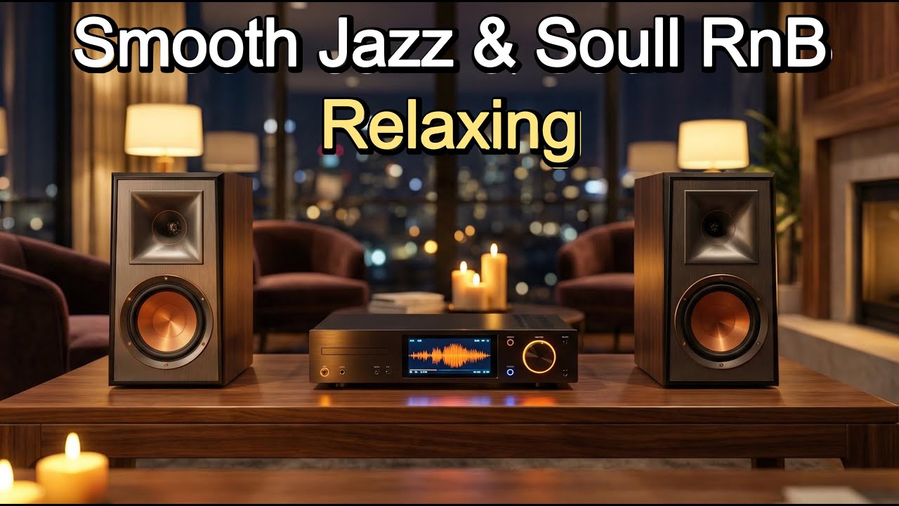 Relax Tonight with Smooth Jazz & Soul RnB in Cozy Luxury Living Room for Deep Calm 🕯️🎶