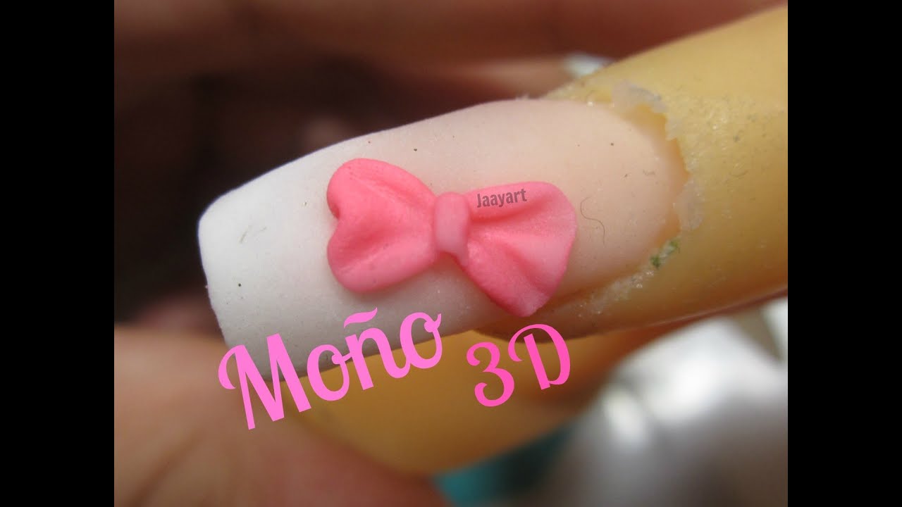 Detalle 41+ imagen como hacer moños 3d en uñas acrilicas