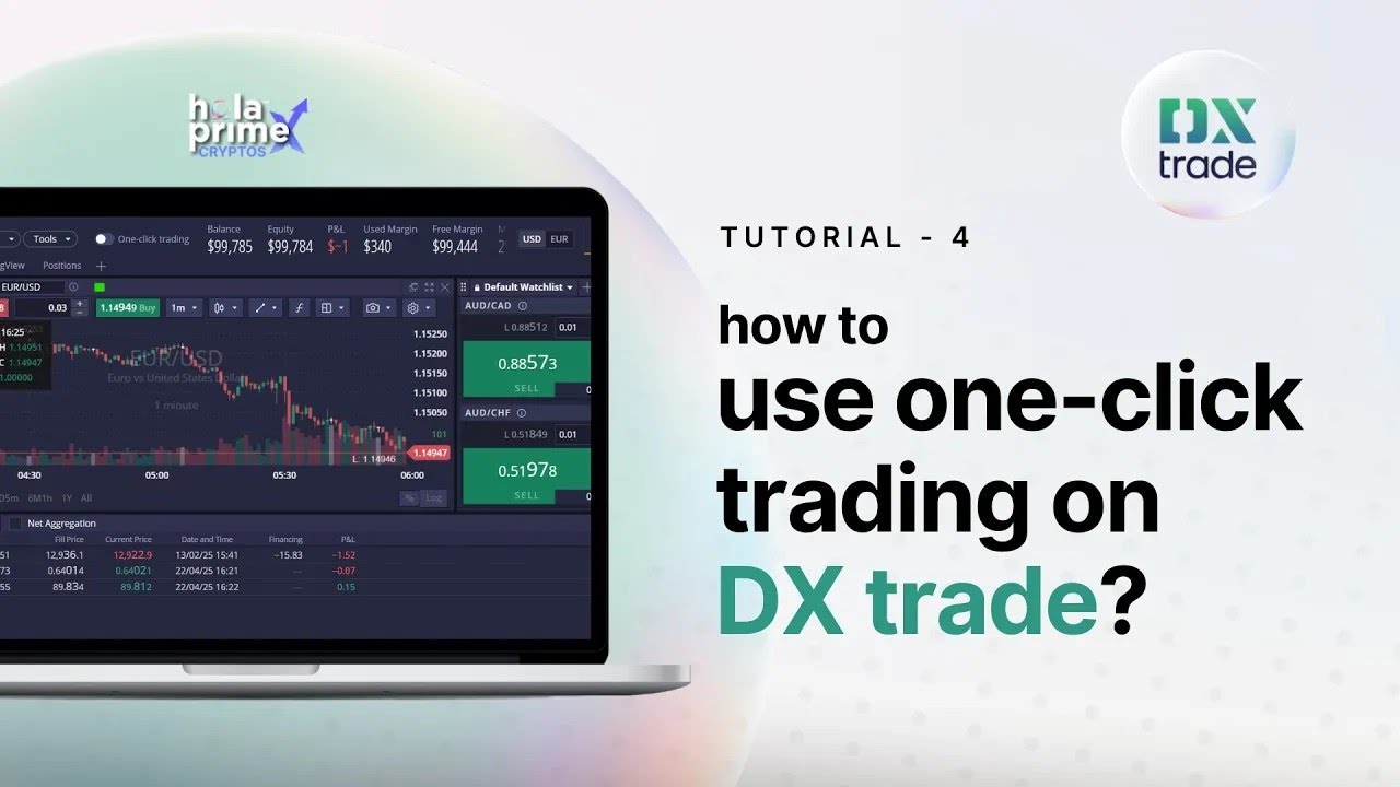 How to enable one click trading on DX Trade platform | Hola Prime X
