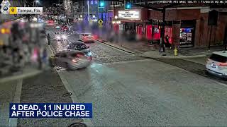 4 dead, 13 injured after speeding car in Tampa crashes into business, pedestrians