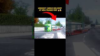 Longest cargo delivery 📦 At New milano map 🔥😱 new updated #trucksimulator #gaming #trending