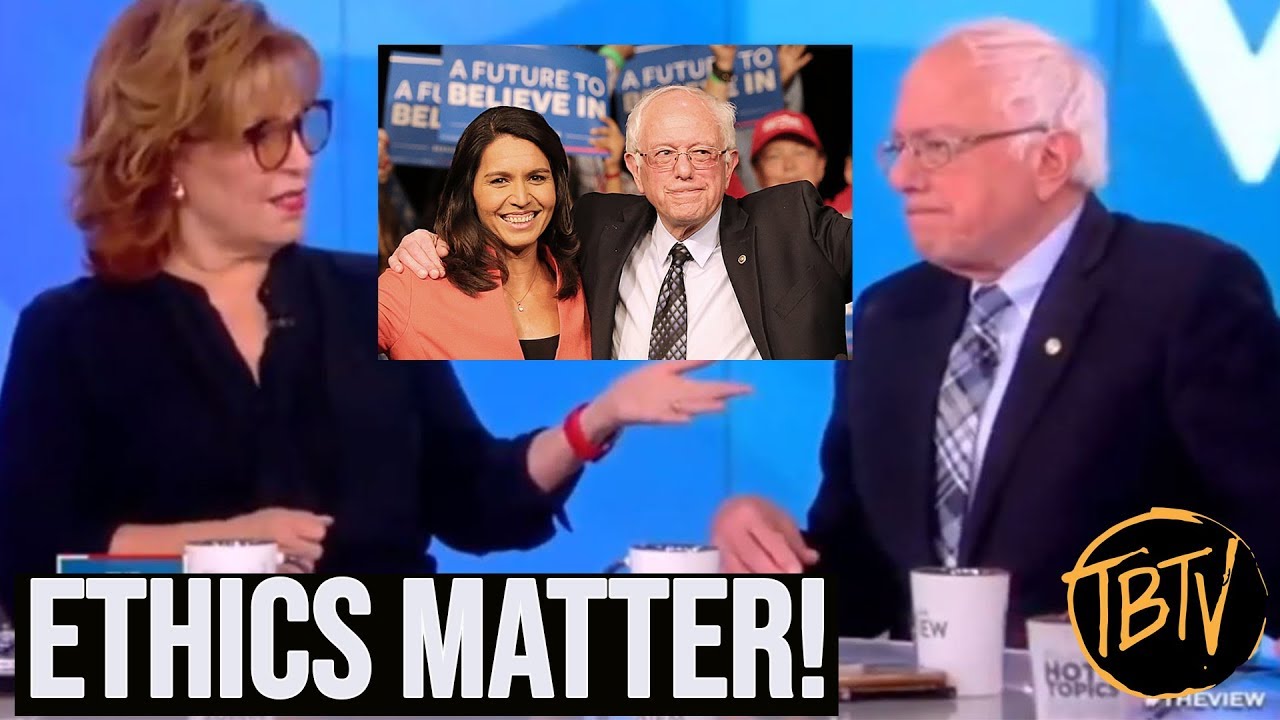 BERNIE STANDS UP FOR TULSI GABBARD ON THE VIEW ...Kinda | TIM BLACK news reporter job description