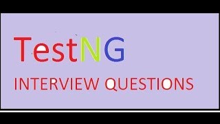 TestNG Framework  –  Selenium  Real Time Interview Questions (1-3 yr))