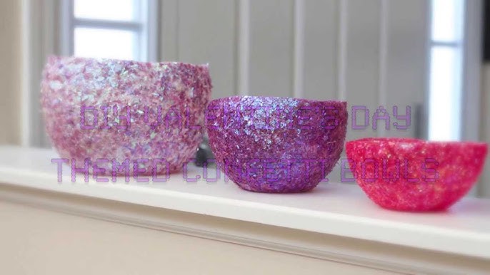 homework: Inkling: paper mache confetti bowl