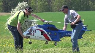 Super Puma AS-332 Scale RC Turbine Helicopter Model
