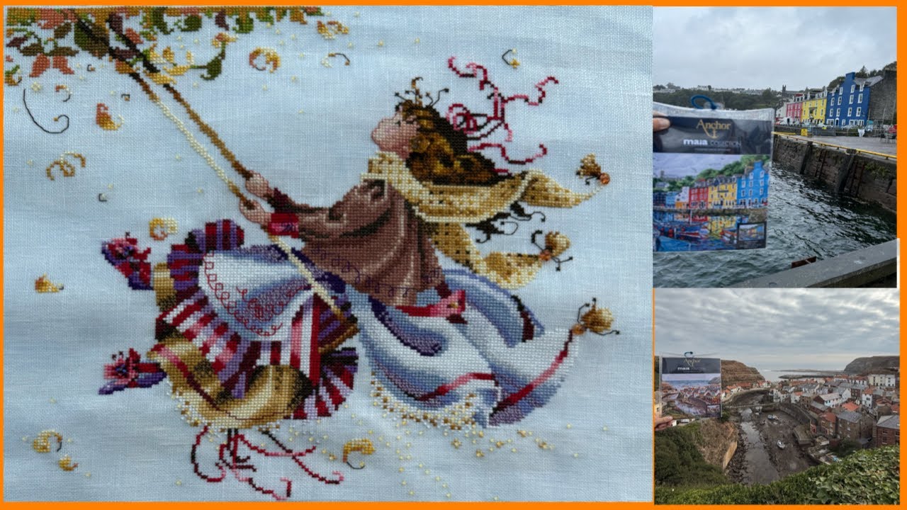 Mirabilia Touching the autumn sky готовая работа, Anchor Maia наборы и места 