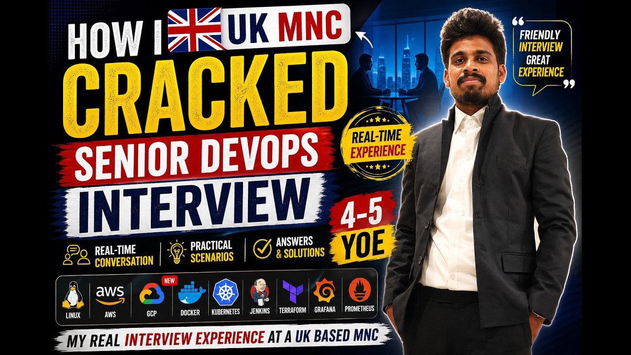 How I Cracked a UK MNC Senior DevOps Interview 🚀 | Real-Time ...