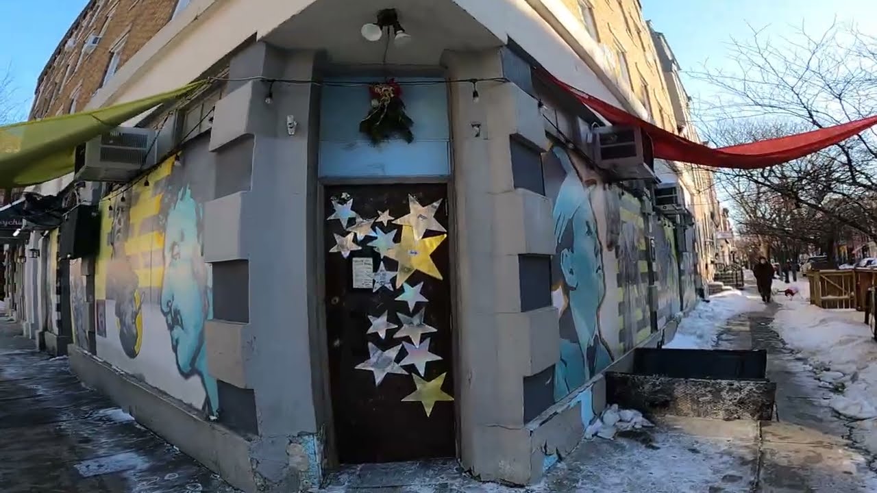 SNOW WALK ❄️❄️East on Pine Street into Gayborhood ❄️❄️ Philadelphia PA ASMR [4K]