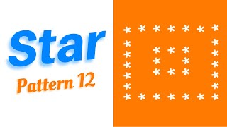 Printing Star Pattern in C Language | Pattern 12