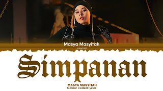 Masya Masyitah - Simpanan Lyrics [Color Coded Malay/Eng]