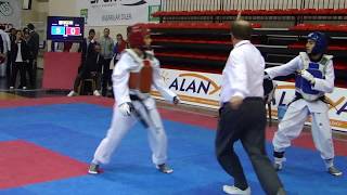 53Kg Semifinal Hatice K. İlgün Vs Safiye Yalçıntürk (2011 Turkish Senyor Taekwondo Championships)