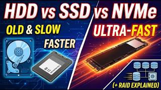 STOP Buying the Wrong Storage! 🛑 HDD vs SSD vs NVMe vs RAID Explained