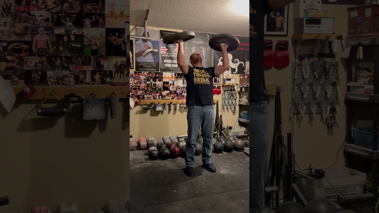 Double 45lb Hub Clean and Press