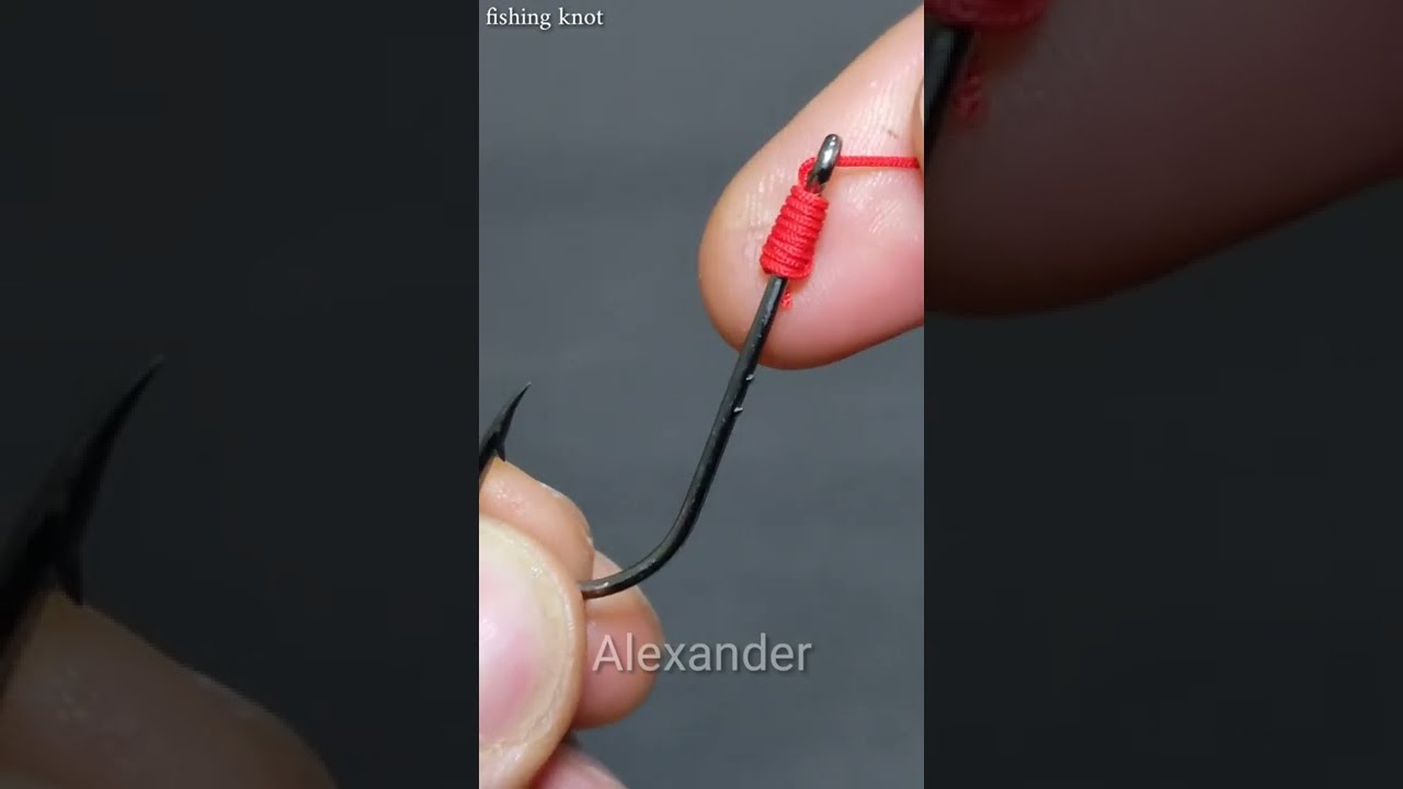 easiest way to tie a fishing hook _fishing knot YouTube
