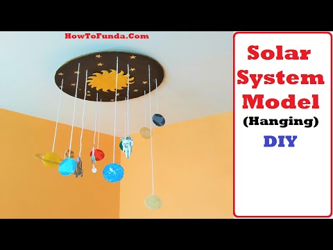 solar system model for science fair exhibition  | diy at home easily | roof hanging | craftpiller