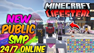🤯 Best Lifesteal Public SMP 1.21 (Free Join) Java + Cracked | Minecraft 24/7 Free Server ❤️‍🔥
