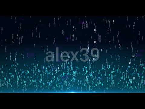 Digital Binary Background - Motion Graphics