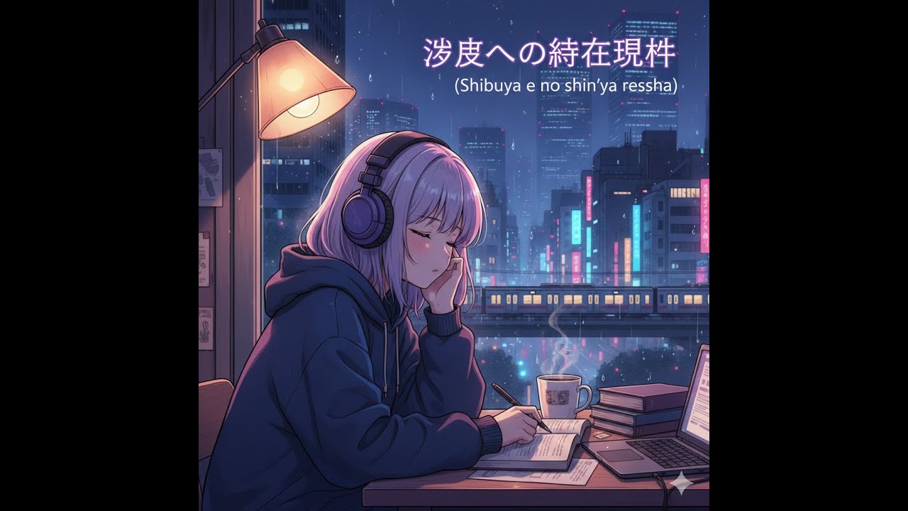 🌃 Late Night Train to Shibuya (渋谷への深夜列車) | Lo-fi Hip Hop / Chill Study Mix - Ethereal EchoR