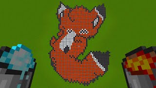 How To Draw in Minecraft | Pixel Art | Fox #7