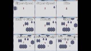 Yume Nikki - Walkspeed Comparisons