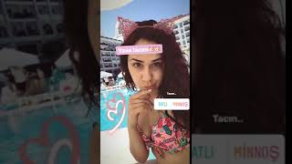 Yağmur Özkavak Tatilde Bikini li Story İnstagram İfşa