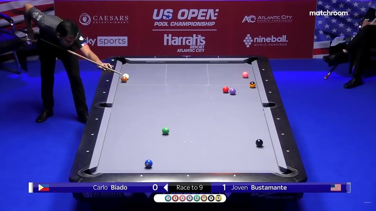 Carlo Biado's Amazing Kick Shot | 2022 US Open Pool Championship