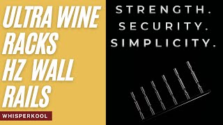 Ultra Wine Racks HZ Wall Rails – Metal Wine Rack