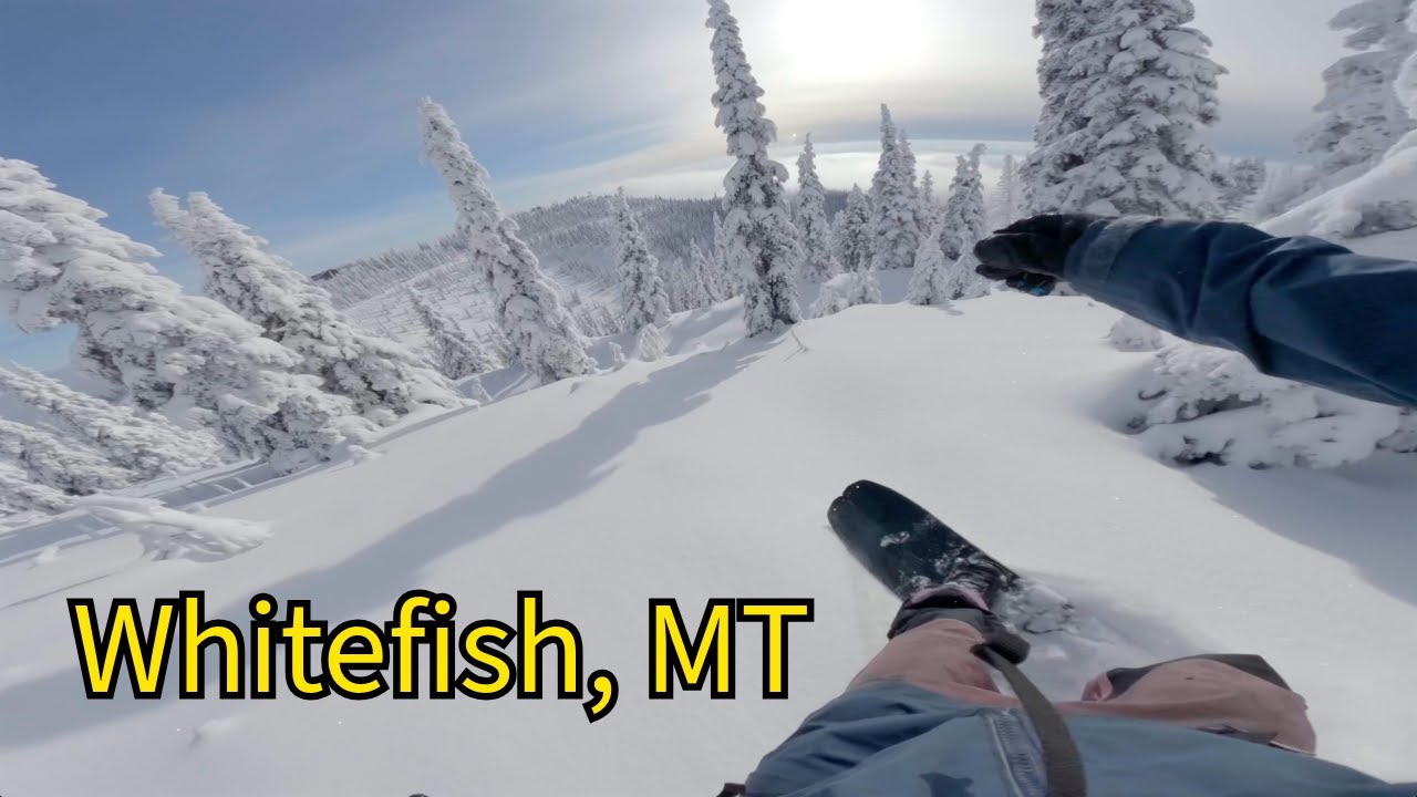 Snowboarding Thanksgiving POWDER at Whitefish Mountain Resort