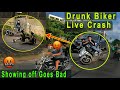 Drunk Biker Showing Off Goes Bad in front of ShahRukh Khan's House Mannat || Instant Karma