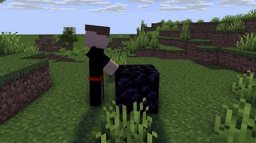 Mining obsidian with my hand (yeah thats all)