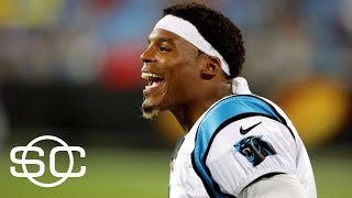 Cam Newton says it's 'funny' to hear female reporter talk about routes | SportsCenter | ESPN