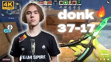 😮donk (37-17) SoloQ + Full VOICE COMMS (Mirage) | FACEIT NA 2900 Elo | June 14, 2025