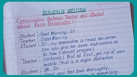 Teacher Student Conversation About Exam Preparation!!Teacher-Student Conversation In English!!