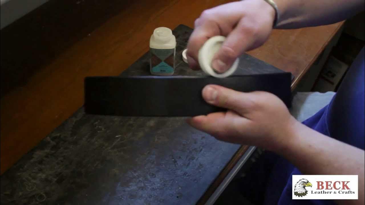 Leather Craft Training 7 Finishing Leather Basic Skills HD YouTube