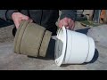 DIY Поделки из цемента Как легко сделать вазон из цемента Идеи из цемента Crafts from cement #Cement