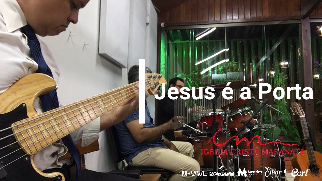 Jesus é a Porta #igrejacristamaranata #icm #baixoeletrico  #cortguitar #mendesluthieria #mvave