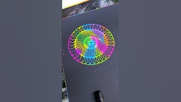 Rainbow scratch paper Satisfying Spirograph art #Spirograph #Satisfying #asmr #art