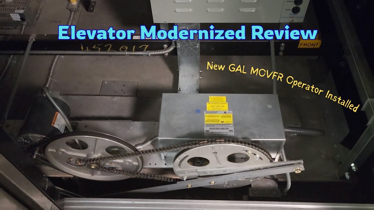 Elevator Modernized GAL MOVFR Door Operator & Slide Guide Refurbishment